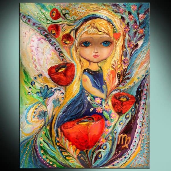 Details about   Fairies of Zodiac Gemini high quality ready to hang art deco canvas print 