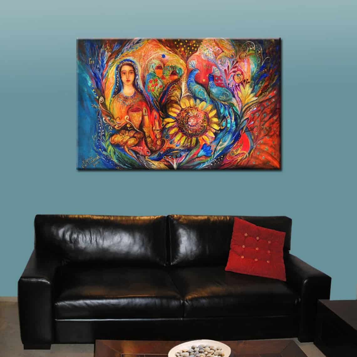 high quality ready to hang canvas print from original artwork Shabbat Queen 
