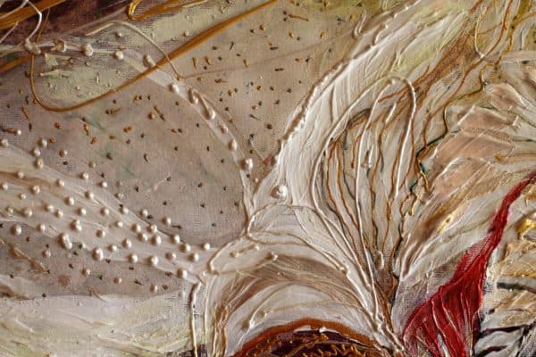Fragment image of the original painting The Angel wings #21. Rose of East. Author: Elena Kotliarker